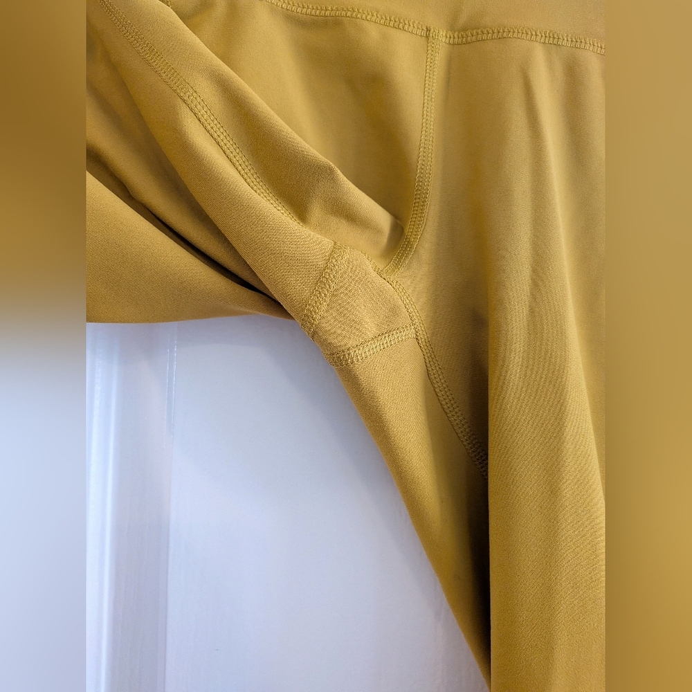 Old Navy Active Powersoft Set Crop High-Rise Leggings & Top Yellow Sz S & XS - Picture 8 of 11